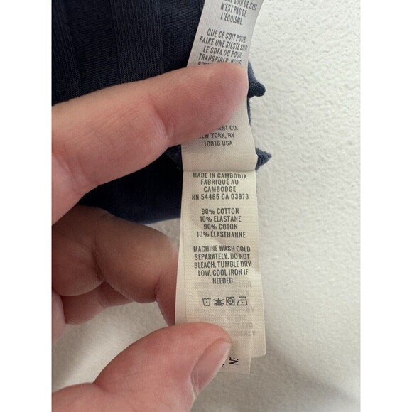 Aerie OFFLINE Small OG Groove Crop Top Blue Short Sleeve Lettuce Trim Ribbed NWT - Picture 9 of 12